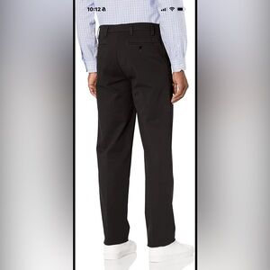 Dockers Signature Khaki Straight Fit Flex Comfort Waistband Black Lux NWT 38x30
